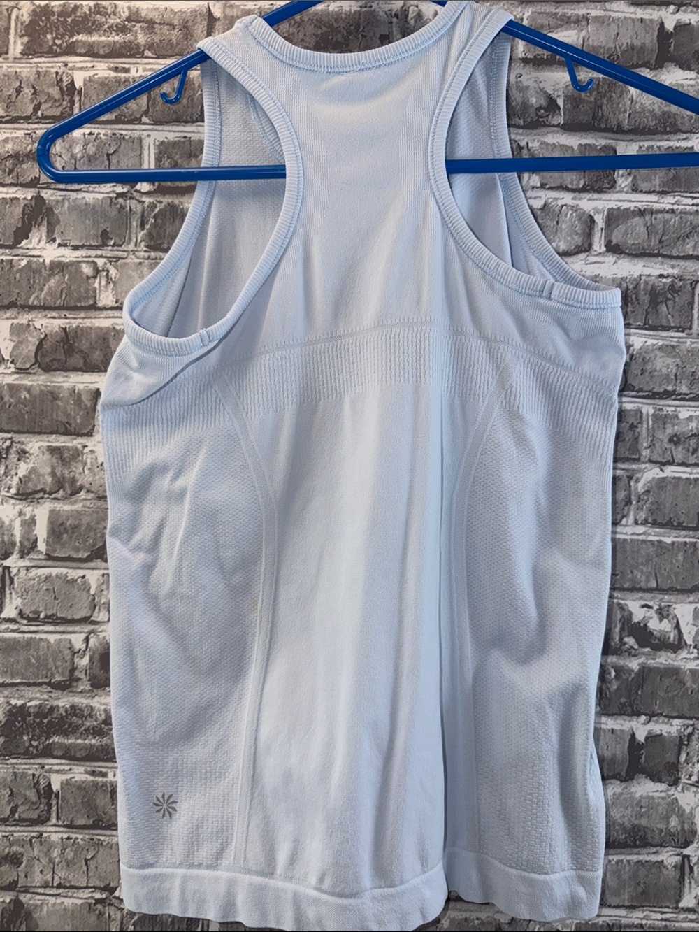 Light Blue Athlete Racerback Performance Tank Top